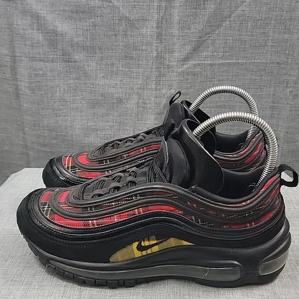 Nike Air Max 97 SE Tartan Black, Red AV8220-001 Women's 7.5
